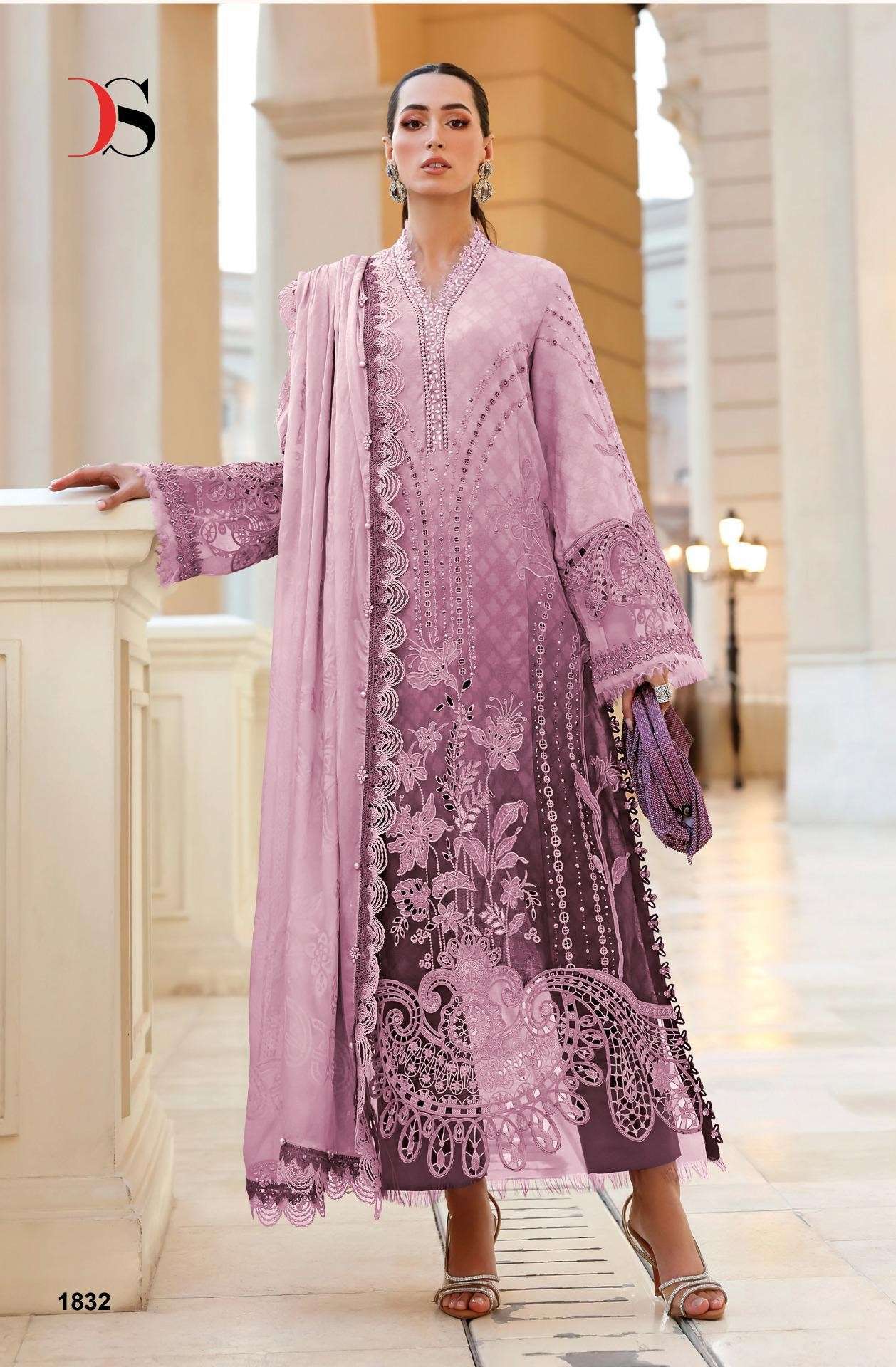 MARIA B PREMIUM EMBROIDERED - 03 D NO.1831 & 1832 DEEPSY SUITS 